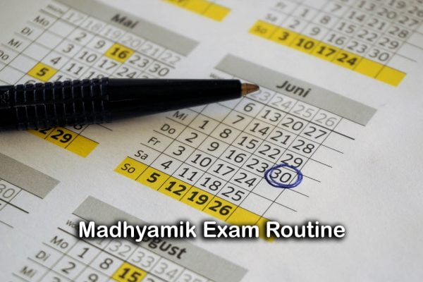 Madhyamik Exam Routine