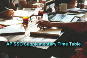 AP SSC Supplementary Time Table
