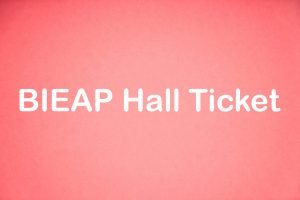 BIEAP Hall Ticket