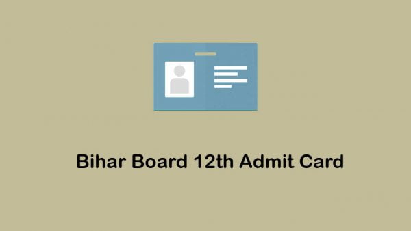 Bihar board 12th admit card
