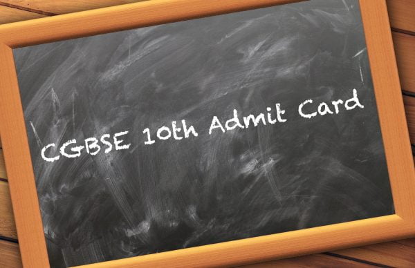 CGBSE 10th Admit Card