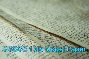CGBSE 10th Model Paper