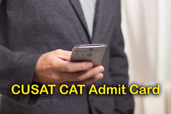 CUSAT CAT Admit Card