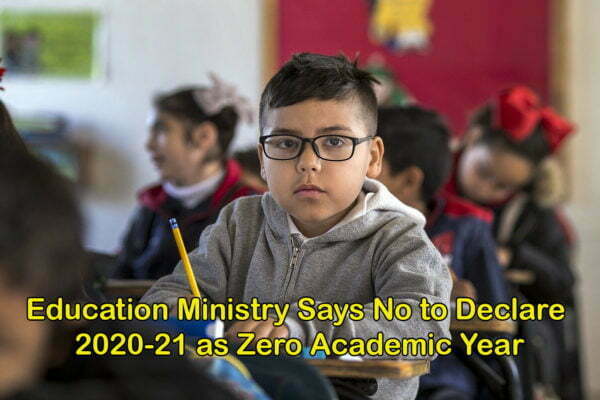 Education Ministry Says No to Declare 2020-21 as Zero Academic Year