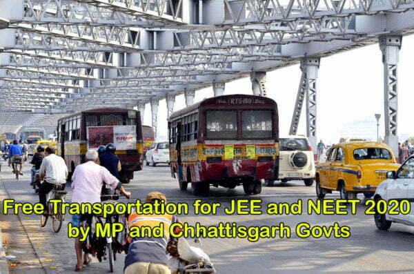 Free Transportation for JEE and NEET 2020