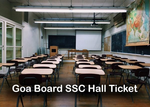 Goa Board SSC Hall Ticket