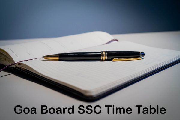 Goa Board SSC Time Table