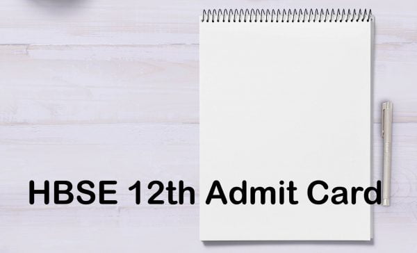 HBSE 12th Admit Card