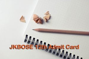 JKBOSE 12th Admit Card