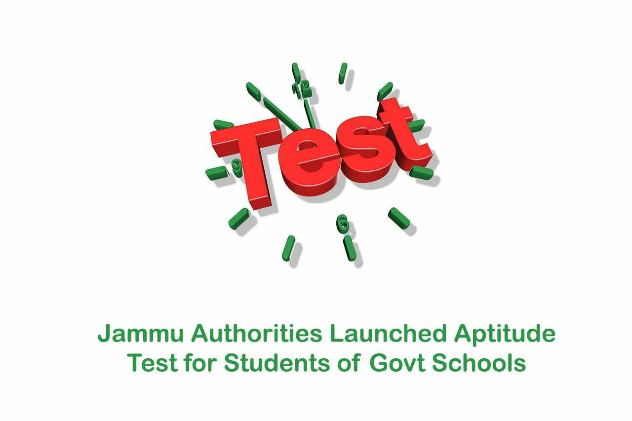 Jammu Authorities Launched Aptitude Test for Students of Govt Schools