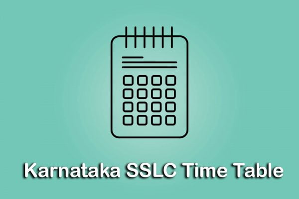 Karnataka SSLC Time Table