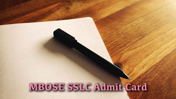 MBOSE SSLC Admit Card