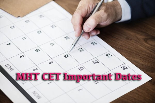 MHT CET Important Dates