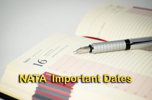 NATA Important Dates
