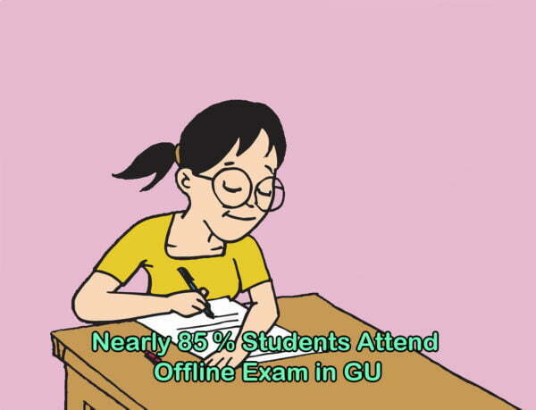 Nearly 85 % Students Attend Offline Exam in GU
