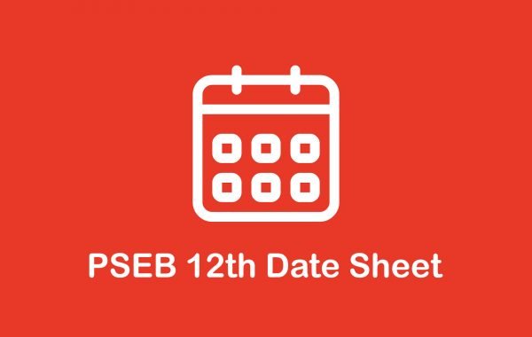 PSEB 12th Date Sheet