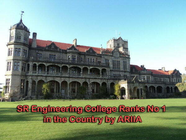 SR Engineering College Ranks No 1 in the Country by ARIIA