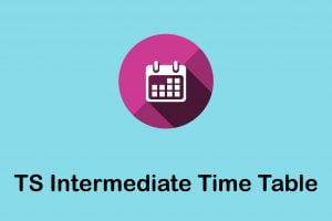 TS Intermediate Time Table