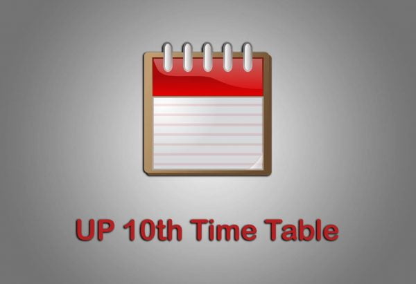UP 10th Time Table